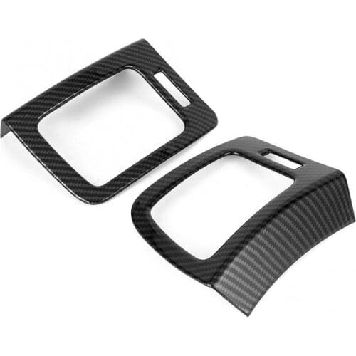 Carbon Fiber Style Front Side Air Vent Trim Decor Fits for Hyundai Grand Starex H1 2019 car accessories