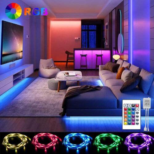 Hot Sale Full Set 25M 30M Tape Light RGB Flexible Strip Light Decoration For Wall Bedroom Strip Led Lights Dropshipping
