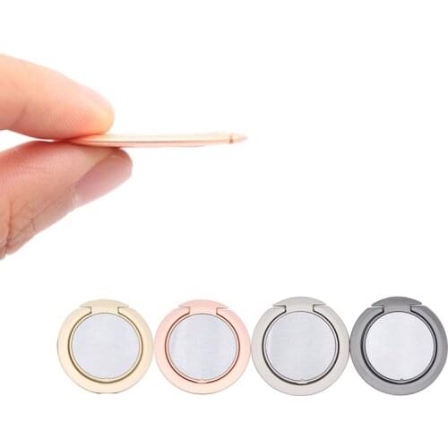 Thin Luxury Mobile Phone Socket Holder Universal Telephone Car Bracket Stand Accessories Finger Ring Adjustable Degree For Phone