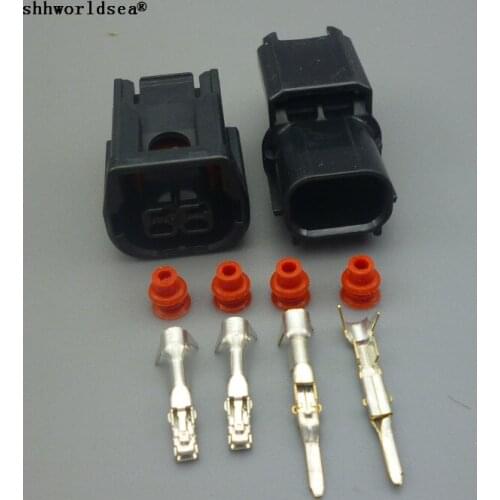 Worldgolden 2 Pin 6181-6851 6189-7408 LED Light Conenctor Fog Lamp Cable Female Male Waterproof Plug For Honda