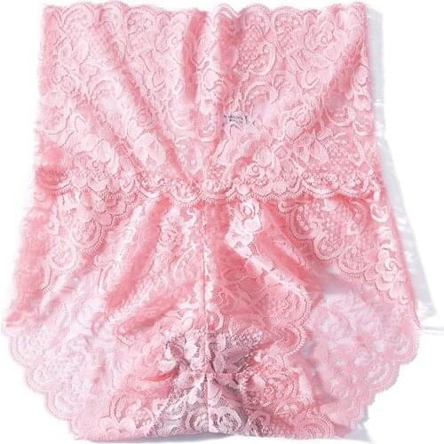 Women Panties Sexy Lace Underwear Woman Knickers Lace Panties Mesh Floral Lingerie Female Seamless Briefs Underpants Plus Size