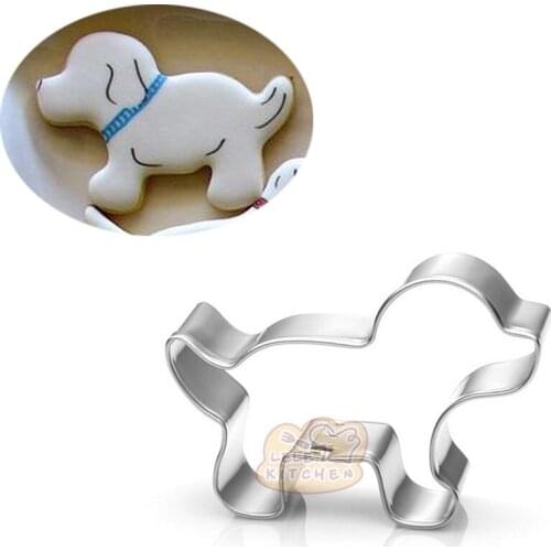 1pcs patisserie reposteria Bakery Mini Dog Mold Metal Stainless Steel Cookie Cutter Fondant Cake Decor Biscuit Pastry Shop Mould