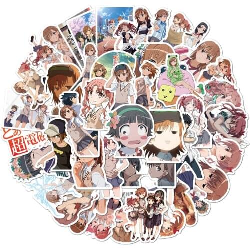 10/30/50pcs A Scientific Super Electromagnetic Gun Anime Stickers DIY Skateboard Luggage Laptop Notebook Guitar Kids Sticker Toy