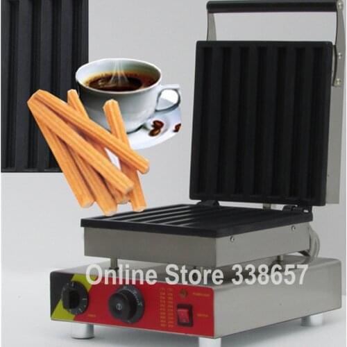 110v 220v Spain rectangle fritters churros waffle iron maker machine