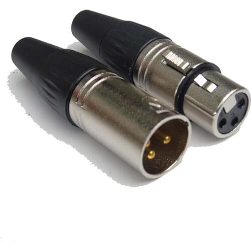 30pcs/lot high quality 3 Pin XLR Connector with 15 PCS NC3MXX & 15 PCS NC3FXX