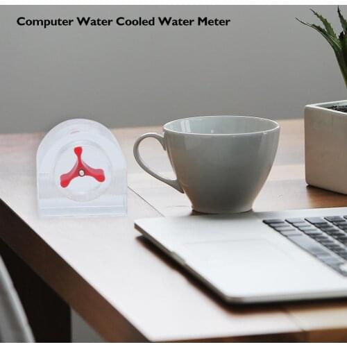 Water Cooling Flow Meter Acrylic 2 and 3 Ways G1/4 Speedometer Thread With No Joints Cooling Kit Fittings