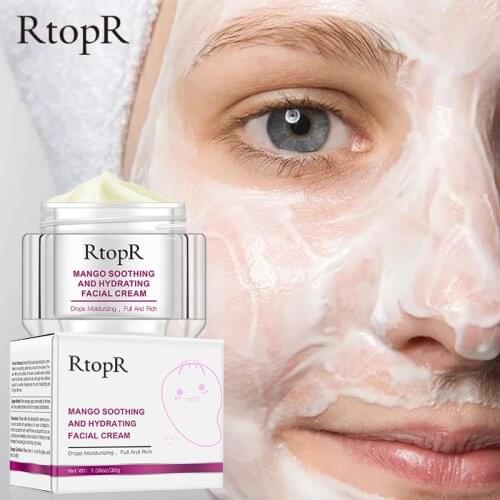 RtopR Mango Remove Fine lines Anti-Aging Wrinkle Cream Whitening Freckle Beauty Products Moisturizing Skin Care Free Shipping