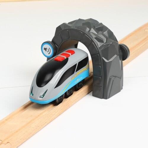 Wireless Induction Electric Car Cave Magnetic Train Track Scene Accessories Compatible With All Main Brand Track Railway Toy