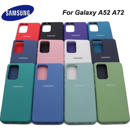 A52 A72 Case Samsung Galaxy A72 A52 Silky Silicone Cover High Quality Soft-Touch Back Protective Galaxy a52 a72
