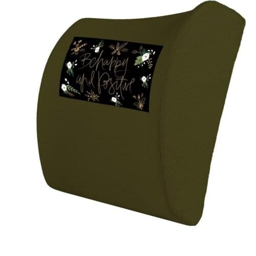 Custog Memory Foam Pillow Seat Cushion Waist Support Back Cushion For Office Chair Orthopedic Health Care Chair Pad Be Happy