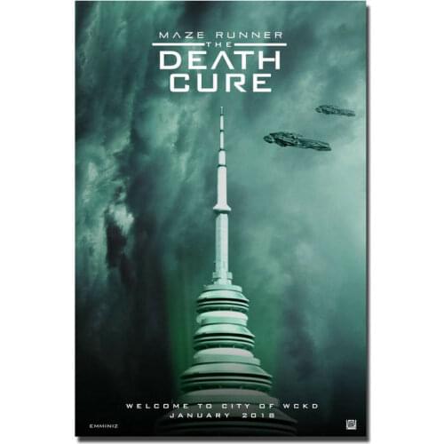 D0580 Maze Runner The Death Cure Movie Silk Fabric Poster Art Decor Indoor Painting Gift