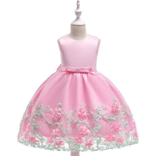 Flower Girls Dress New Summer Sleeveless Lace Princess Dress For Girls Cosplay Kids Clothes Costume Girls Party Wedding Dress