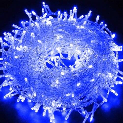 20M-100M Christmas Lights 220V Waterproof LED String Lights Xmas Garland Fairy Lights Wedding Decor Halloween Holiday Lighting