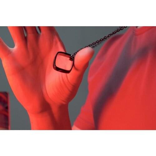 Ambi Ring (Silver/Black) Magic Tricks Circle Square Magia Magician Accessories Close Up Street Optical Illusion Gimmick Props