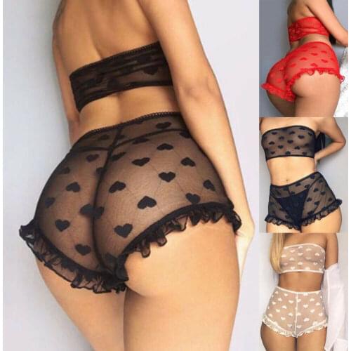 Sexy Women Lace Tulle Lingerie Set Ruffle Sleepwear Babydoll Ladies Sexy Bandeau Underwear Nightwear Exotic Sets Hot