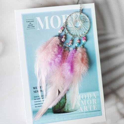 Small Car Decoration Dreamcatcher Home Ornaments High Quality Feather Dream Catcher Gift For Girls