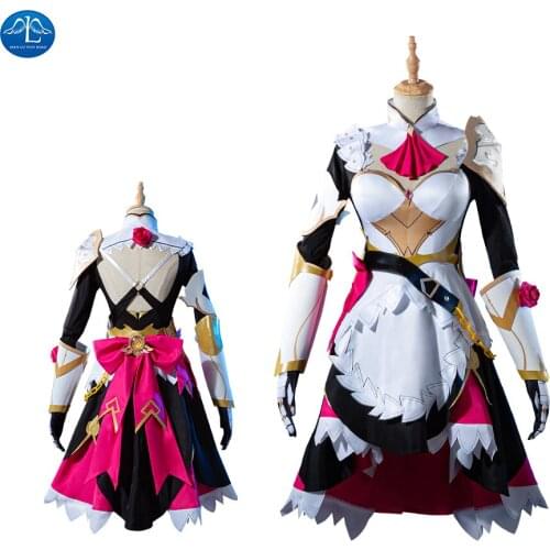 ManLuYunXiao Game Genshin Impact Cosplay Noelle Costume Women Anime Cosplay Halloween Outfit Custom Made