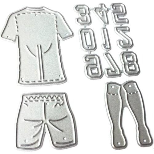 Cutting Dies Basketball Sports Uniforms Shaped Metal Stencils DIY Scrapbooking Album Paper Card