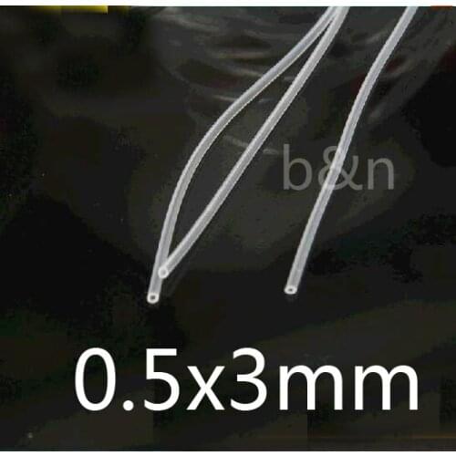 0.5mm ID 3mm OD Transparent Silicone Rubber Tube food grade silicon medical hose,0.5x3mm capillary tube