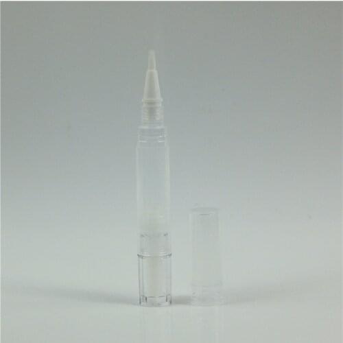 50pcs 3ml/5ml Empty Transparent Twist Pen Cosmetic Container Lip Gloss Eyelash Growth Liquid Nail Nutrition Oil Pens With Brush