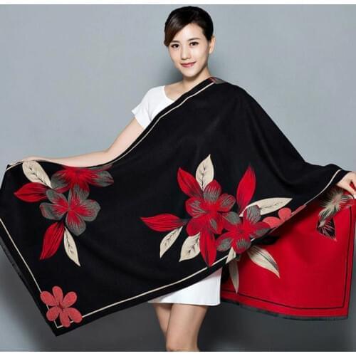 Shawl Womens Thickening Warm Pashmina cashmere scarf Oversize Soft scarf Shawl Multipurpose Blanket bufanda mujer