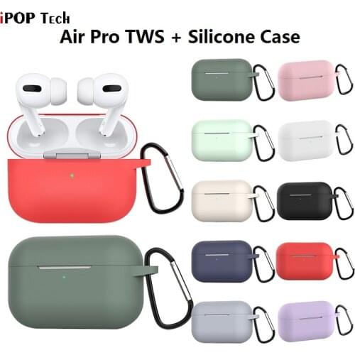 Silicone cover for Airpods Pro earphone coque soft protector fundas airpods pro case Air pods covers earpods Airpods case