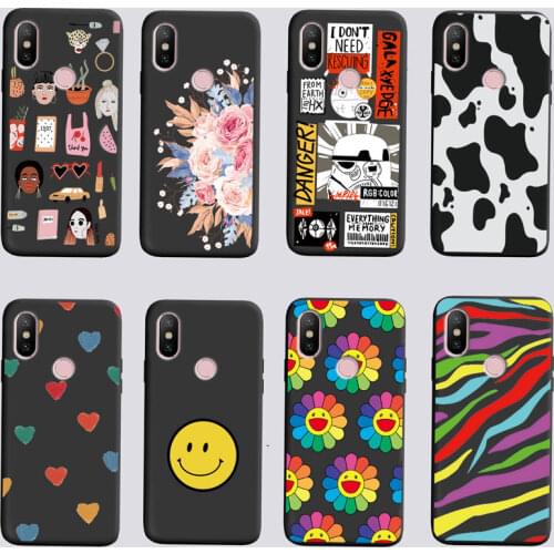 Silicone Phone Case for Xiaomi MI A2 Lite Cases Cartoon Soft TPU Back Cover Phone Shell for Xiomi MI A2 MiA2 LITE Bumper Covers