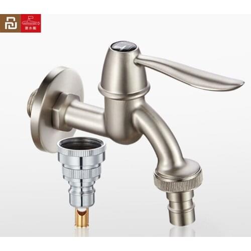 Youpin Washing Machine Faucet 4/6 Universal Water Intake Quick Connector Nickel Plating Smart Water Stop for Home Washing
