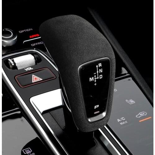 High Quality Car Suede Gear Shift Knob Cover Trim For Porsche Cayenne 2018 2019 2020 Accessories