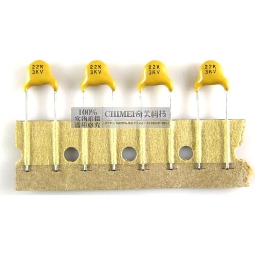 High-voltage ceramic capacitors 3KV 22 capacitor used to eliminate high-frequency interference