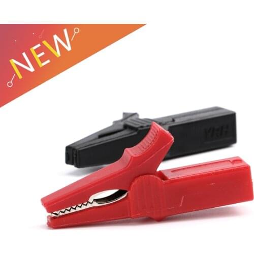 2PCS 2000V Battery Test Clip 55MM HV Alligator Clip For Banana Plug 4mm Multimeter Pen Cable Probes Insulate Clamp