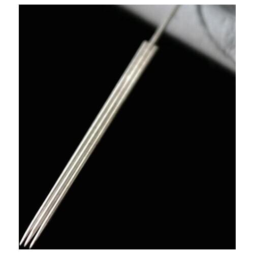 0.35*50mm Disposable Sterilized Professional Tattoo Needles Flat 3 For Tattoo Eyebrow Pen Machine Permanent Makeup Needles