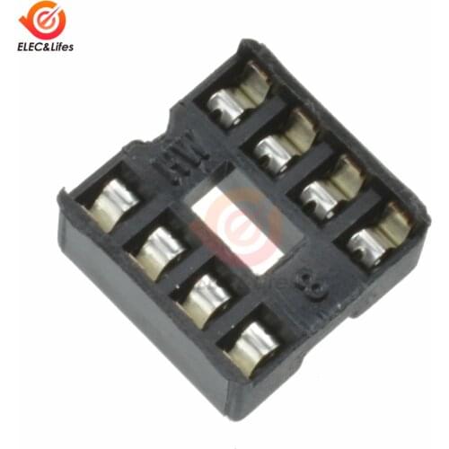 10Pcs 8P IC Block 8P Chip Holder DIP-8 IC Chip Socket DIP8 Electronic Components