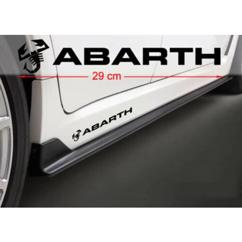 2pcs for FIAT ABARTH Side Stickers Car Decals Graphics left and right tu-888007