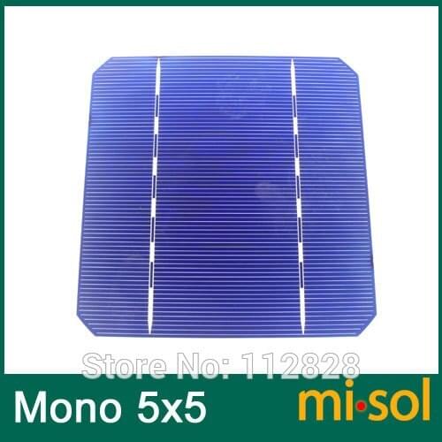 50pcs/lot of Mono Solar Cell 5x5 2.8w, GRADE A, monocrystalline cell, DIY solar