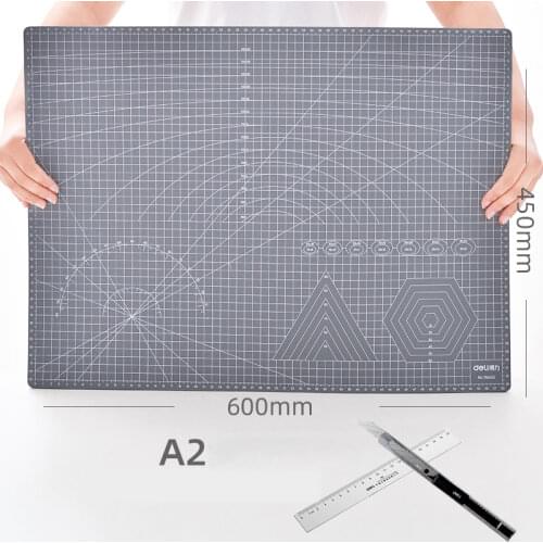 A2 A3 A4 manual writing exam students work drawing pad double-sided scale PVC manual ledger cutting paper carving cutting pad