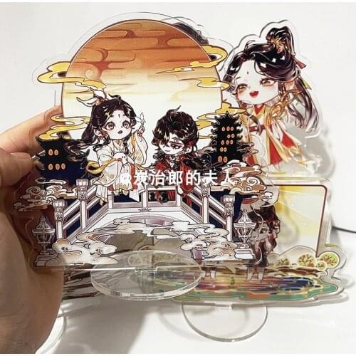 Anime Tian Guan Ci Fu Hua Cheng Xie Lian Cute Acrylic Collection Stand Figure Model Cartoon Desk Decor Toy Cosplay Xmas Gifts