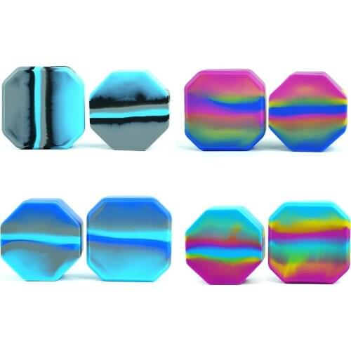 Non-stick large silicone container dab jar for wax oil cigarette cream liquid spices box