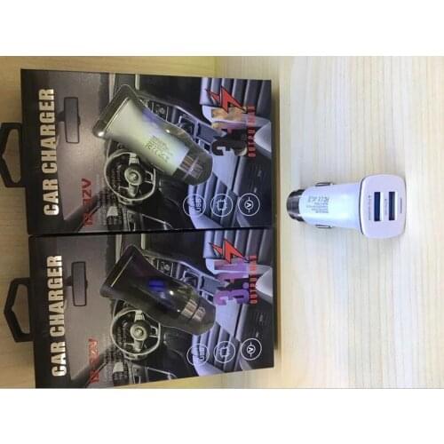 QC3.0 Car Charger Adapter 3.1A Dual-Port Quick Vehicle Charger For iPhone Sam Phone iPad Tab Smart Watch Bluetooth Earphon