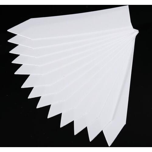 100pcs Plastic Bonsai Name Tag 10cm x2cm Stake Shape Kindergarten Flower Pot Plants Labels Garden Plants Markers