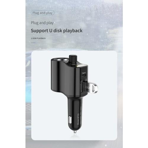 BT01 Car Bluetooth Hands Free MP3 Player FM Transmitter Car Wireless MP3 Car Charger