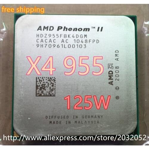 AMD Phenom II X4 955 3.2Ghz L3=6MB Quad-Core Processor Socket AM3/938-pin x4 955