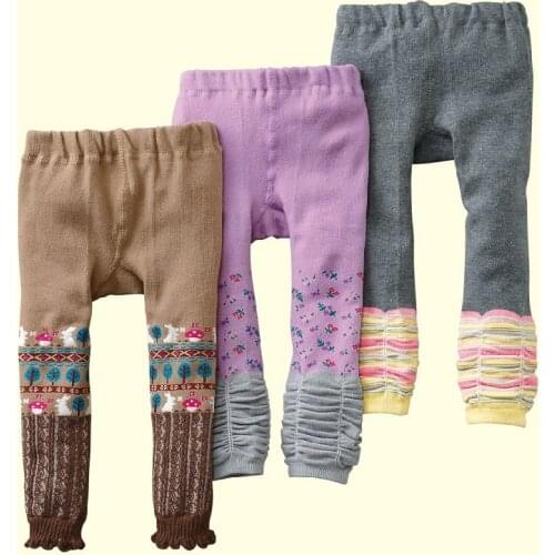 Hooyi Baby Girls Leggings 3pcs/lot Children Pants Kid Winter Leggings Sport Pants harem pants boys trousers Cotton