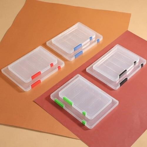 Storage Boxes Home Organizer Bins A4/A5 Transparent Storage Box Clear Plastic Document Paper Filling Case File Plastic Boxes