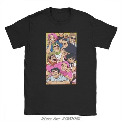 Mens Filthy Frank T-shirts Characters T Shirts Joji Pink Guy Tee Shirt Meme Japanese Pure Cotton Tops Short Sleeve Streetwear