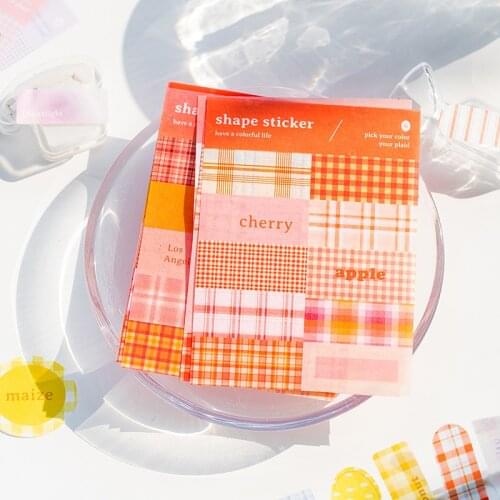 JIANWU 8 Sheets Gege Fantasy Series Stickers DIY Cute Korean Style Basic Decoration Journal PET Stickers School Supplies