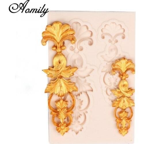 Aomily Classical European Cameo Silicone Cake Molds Jelly Decorating Fondant Chocolate Sugar Mould Handmade Soap Baking Tools