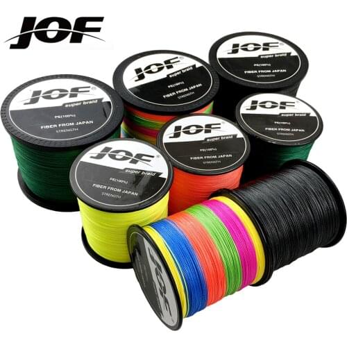 High Quality Fishing Line Imported Raw Silk JOF 8 Strands Standard Diameter 300M PE Line Lure Fishing