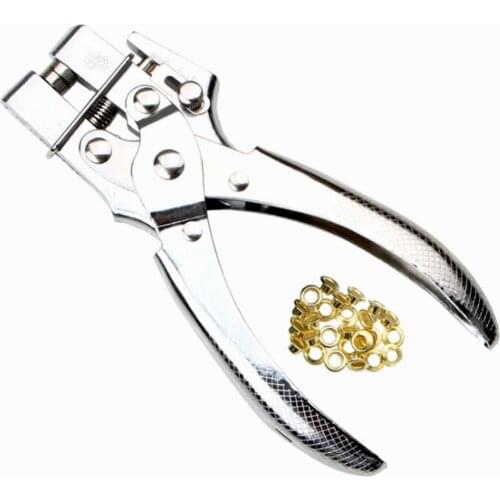 Multifunction Eyelets Setting Plier Punching Hole Maker Fastener Press Eyelet Setter Cloth Snap Hand Tool
