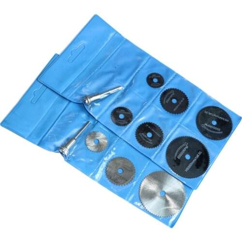 7pcs/set Mini Circular Saw Blade Set Cutting Disc Rotary Drill Tool Accessories for Wood Aluminum Cutting Dremel Power Tools